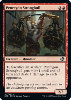 Penregon Strongbull (FOIL) single card from Magic the Gathering