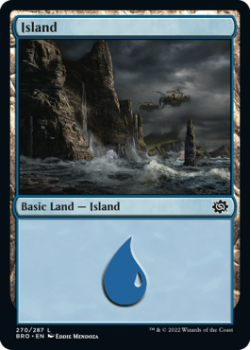 Island single card from Magic the Gathering