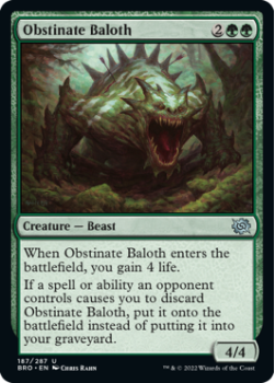 Obstinate Baloth single card from Magic the Gathering