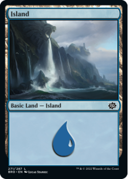 Island single card from Magic the Gathering