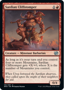 Sardian Cliffstomper (FOIL) single card from Magic the Gathering