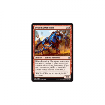 Invading Manticore (FOIL) : WAR OF THE SPARK 134/264 - Magic the Gathering Single Card