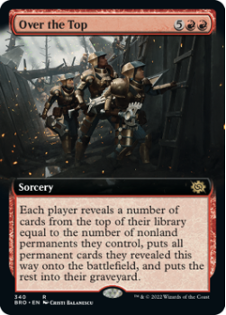 Over the Top (EXTENDED) (FOIL) single card from Magic the Gathering