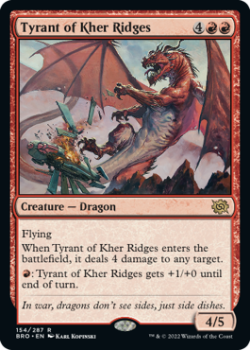 Tyrant of Kher Ridges single card from Magic the Gathering