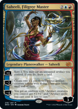 Saheeli, Filigree Master (FOIL) single card from Magic the Gathering