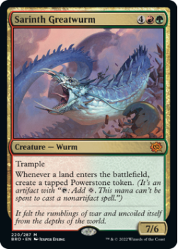 Sarinth Greatwurm single card from Magic the Gathering