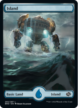 Island (FOIL) single card from Magic the Gathering