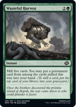 Wasteful Harvest single card from Magic the Gathering