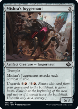 Mishra's Juggernaut single card from Magic the Gathering