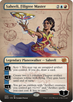 Saheeli, Filigree Master (BORDERLESS) single card from Magic the Gathering