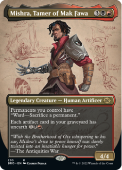 Mishra, Tamer of Mak Fawa (BORDERLESS) single card from Magic the Gathering