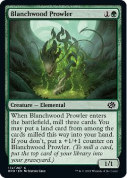 Blanchwood Prowler single card from Magic the Gathering