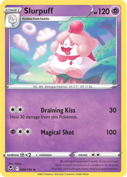 Slurpuff : SWORD AND SHIELD - SILVER TEMPEST 84/195 - Pokemon Single Card