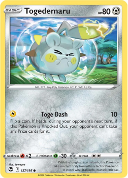 Togedemaru : SWORD AND SHIELD - SILVER TEMPEST 127/195 - Pokemon Single Card
