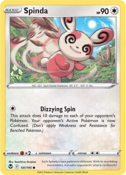 Spinda : SWORD AND SHIELD - SILVER TEMPEST 141/195 - Pokemon Single Card