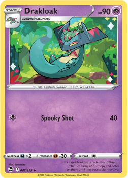 Drakloak : SWORD AND SHIELD - SILVER TEMPEST 88/195 - Pokemon Single Card