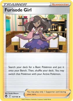 Furisode Girl : SWORD AND SHIELD - SILVER TEMPEST 157/195 - Pokemon Single Card