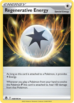 Regenerative Energy : SWORD AND SHIELD - SILVER TEMPEST 168/195 - Pokemon Single Card