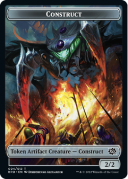 Construct Token single card from Magic the Gathering