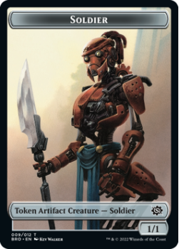 Soldier Token single card from Magic the Gathering