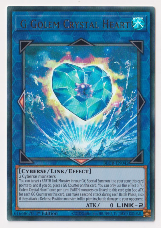 G Golem Crystal Heart (Ultra Rare) : BLCR-EN042 - Yu-Gi-Oh! Single Card G Golem Crystal Heart (Ultra Rare) : BLCR-EN042 - Yu-Gi-Oh! Single Card