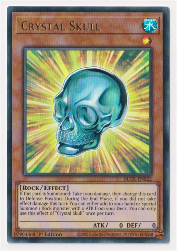 crystal skull deck yugioh (Ultra Rare) Battles of Legend Crystal Revenge The Gathering Chronomaly Crystal Skull | Yu-Gi-Oh!