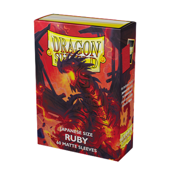 Dragon Shield Japanese Size Card Sleeves - Matte Ruby (60 Sleeves)