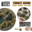 Green Stuff World Thorny Scrubs - Spiky Burnt Yellow