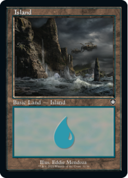 Island single card from Magic the Gathering