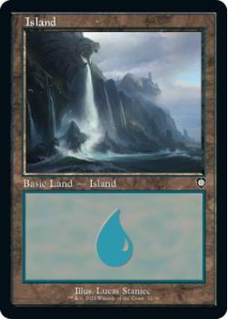 Island single card from Magic the Gathering