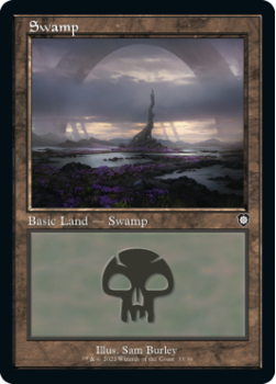 Swamp single card from Magic the Gathering