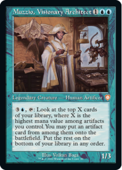 Muzzio, Visionary Architect (RETRO) single card from Magic the Gathering