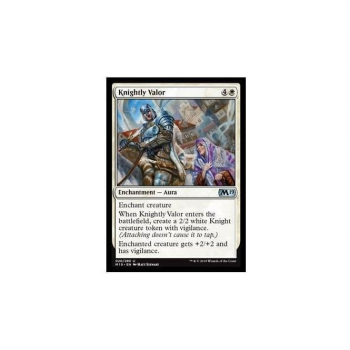 Knightly Valor : MAGIC 2019 020/314 - Magic the Gathering Single Card