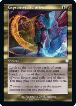 Expressive Iteration (RETRO) single card from Magic the Gathering