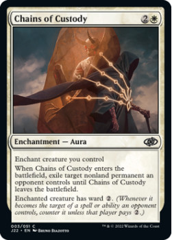 Chains of Custody single card from Magic the Gathering