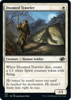 Doomed Traveler single card from Magic the Gathering