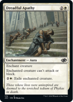 Dreadful Apathy single card from Magic the Gathering