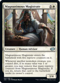 Magnanimous Magistrate single card from Magic the Gathering