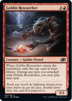 Goblin Researcher single card from Magic the Gathering