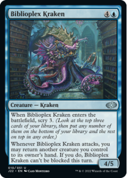 Biblioplex Kraken single card from Magic the Gathering
