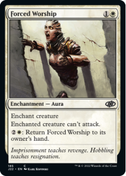 Forced Worship single card from Magic the Gathering
