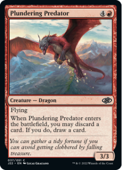 Plundering Predator single card from Magic the Gathering