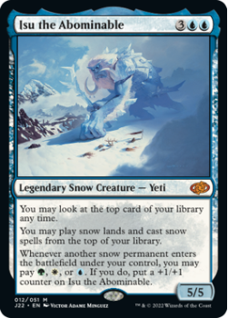 Isu the Abominable single card from Magic the Gathering