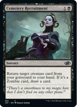 Cemetery Recruitment single card from Magic the Gathering