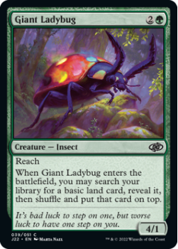 Giant Ladybug single card from Magic the Gathering