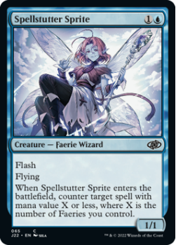 Spellstutter Sprite single card from Magic the Gathering
