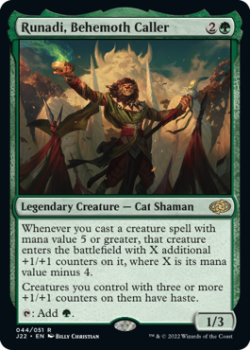 Runadi, Behemoth Caller single card from Magic the Gathering