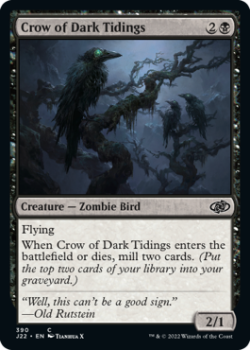 Crow of Dark Tidings single card from Magic the Gathering