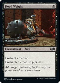 Dead Weight single card from Magic the Gathering