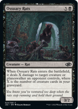 Ossuary Rats single card from Magic the Gathering